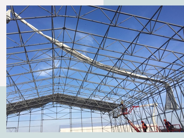 Шатровые ангары от 644 руб. в Воронеже и Воронежской области