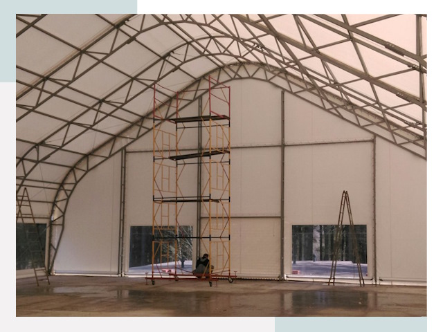 Шатровые ангары в Воронеже