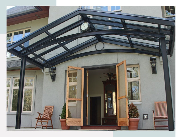 Козырьки металлические в Воронеже