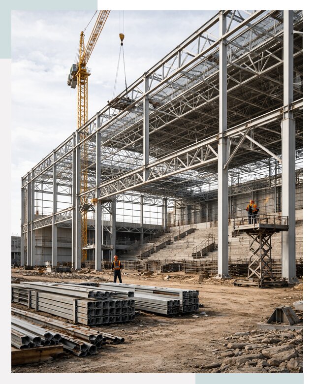 Строительство спортивных комплексов в Воронеже от 32223 р. | СтальСтрой-Врн